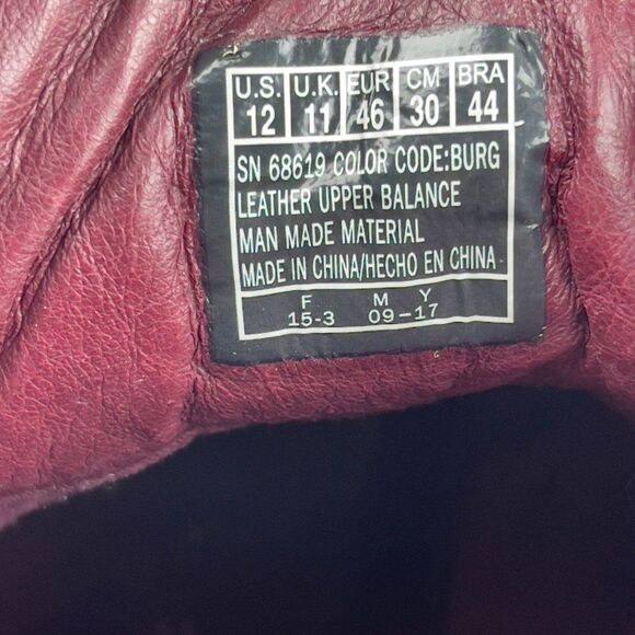 Mark Nason 68619 Los Angeles Sz 12 Burgundy High Top Sneakers Mens Shoes Leather main image 6